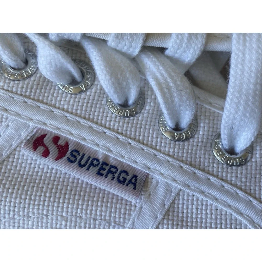Superga 2750 Cotu Classic White Canvas Sneakers Women Size EU 41 US 9.5 / Men 8